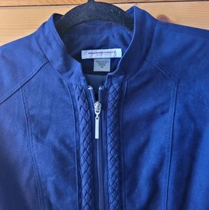 NWOT-Suede Navy Jacket